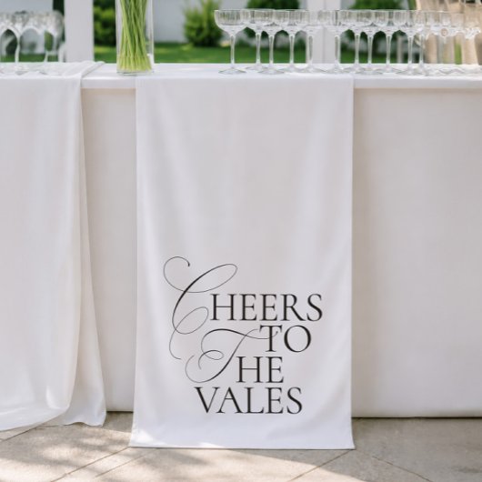 Bannière de mariage minimaliste moderne Cheers