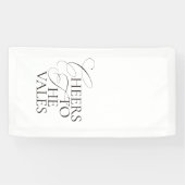 Bannière de mariage minimaliste moderne Cheers (Horizontal)
