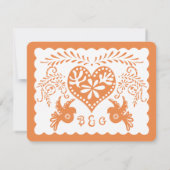 Bannière de mariage Papel Picado RSVP Blue Pool Fi (Dos)
