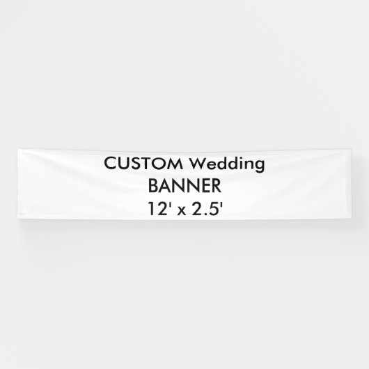 Bannière de mariage personnalisée 12 pouces x 2,5 (Horizontal)