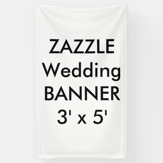 Bannière de mariage personnalisée 3' x 5' (Vertical)
