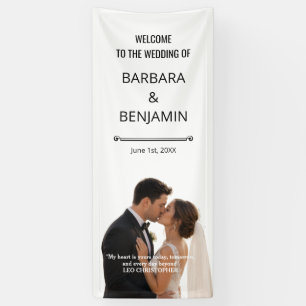 Bannière de mariage personnalisée pour le mariage