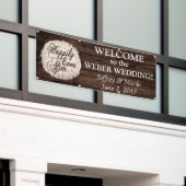 Bannière de Mariage photo rustique Country Couple (Bâtiment extérieur)