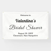 Bannière de mariage pour la douche de la mariée en (Horizontal)