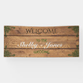 Bannière de Mariage rustique Celtique Claddagh (Horizontal)