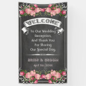 bannière de mariage sur tableau noir, enseigne de (Vertical)