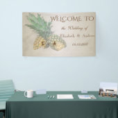 Bannière de mariage Tropical Beach, Ananas (Salon professionnel)