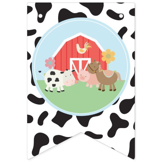 Bannière de mise en page d'impression de vaches d' (Premier drapeau)