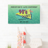 bannière de motif de PARTIE des années 90 (En situation)