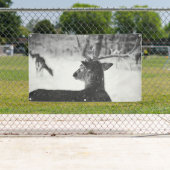 Bannière DE NEIGE AVEC GROMMETS (En situation)