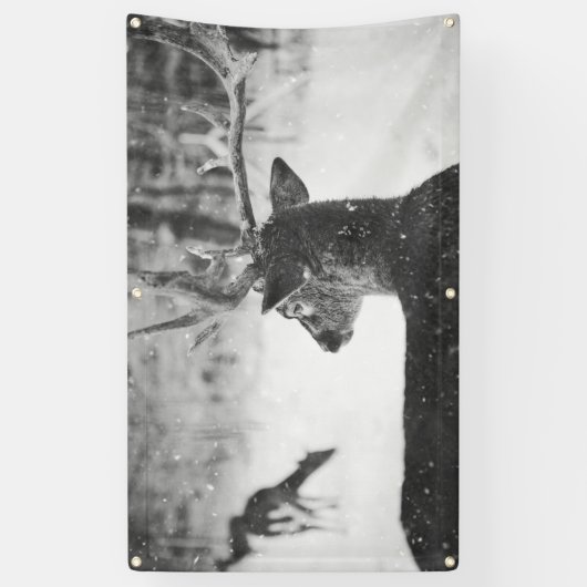 Bannière DE NEIGE AVEC GROMMETS (Vertical)