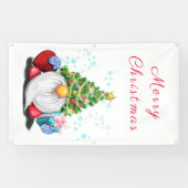Bannière de Noël avec un gnome mignon (Horizontal)