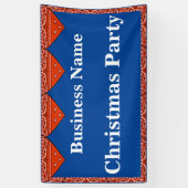 Bannière de Noël Bandana rouge (Vertical)
