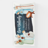 Bannière de Noël de la Nativité en direct (Verticale)