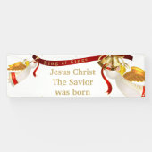 Bannière de Noël en plein air du Roi des Rois (Horizontal)