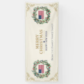 Bannière de Noël militaire Drapeau Joyeux Noël (Vertical)