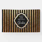 Bannière de noir et d'or (Horizontal)