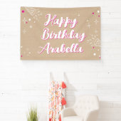 Bannière de nom d'anniversaire - Mur de photos de (Insitu)