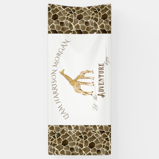 Bannière de nom de pièce de douche de bébé (Vertical)