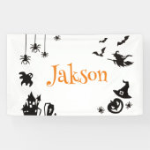 Bannière de nom personnalisé pour Halloween - Éffr (Horizontal)