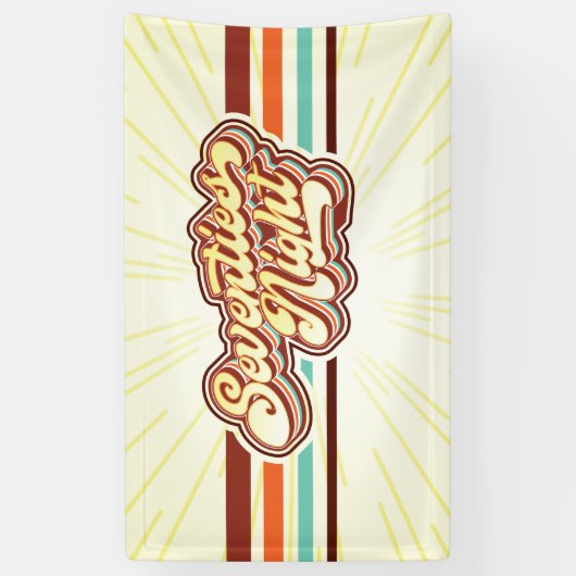 Bannière de nuit des 70 (Vertical)