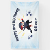 Bannière de pancarte d'anniversaire pour enfants d (Vertical)