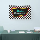 Bannière de panneau de garage de drapeau de course (Salon professionnel)