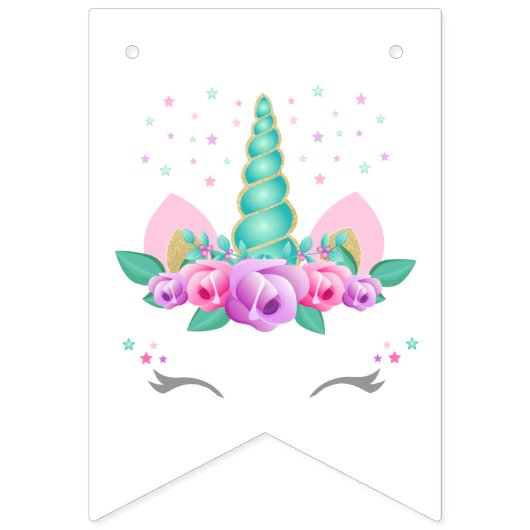 Bannière de partie de licorne, anniversaire de (Deuxième drapeau)