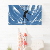 Bannière de patinage artistique avec votre nom! (En situation)