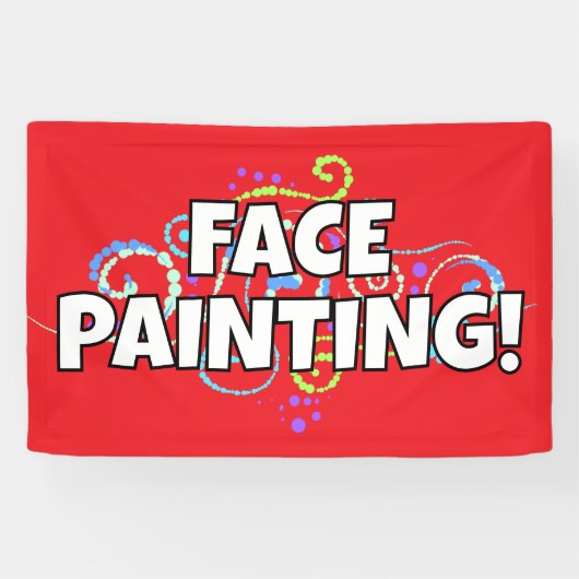 Bannière de peinture de visage (Horizontal)