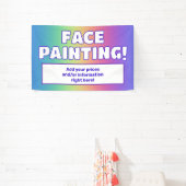 Bannière de peinture de visage arc-en-ciel (Insitu)