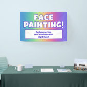Bannière de peinture de visage arc-en-ciel (Salon professionnel)