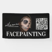 Bannière de peinture de visage pour entreprise d'é (Horizontal)