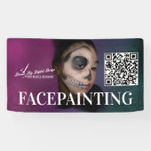 Bannière de peinture de visage pour entreprise d'é (Horizontal)