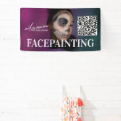 Bannière de peinture de visage pour entreprise d'é (Insitu)