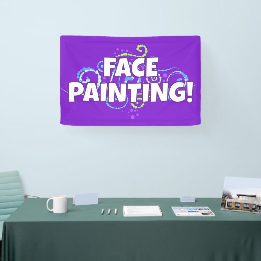 Bannière de peinture faciale (Salon professionnel)