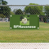 Bannière de petit Havanais personnalisable (Insitu)