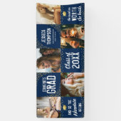 Bannière de photo Navy & Or pour diplômé 2025 mode (Vertical)