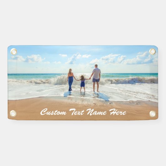 Bannière de photo personnalisée avec vos photos et (Horizontal)