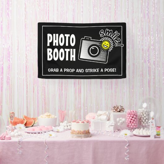 Bannière de photobooth personnalisée pour mariage (Fête)