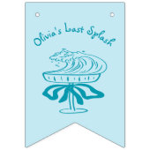 Bannière de photos de fête de Bachelorette Blue La (Premier drapeau)