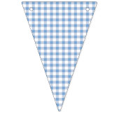 Bannière de pique-nique Blue En vichy Party (Premier drapeau)