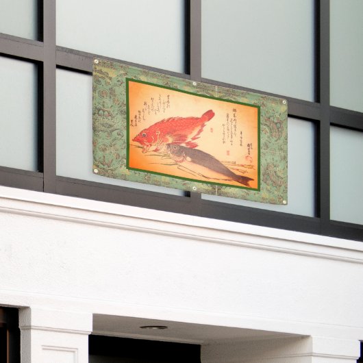 BANNIÈRE DE POISSON AVEC GROMMETS (Bâtiment extérieur)