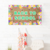 Bannière de Poster de Classe pour le Retour à l'Éc (En situation)
