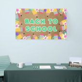Bannière de Poster de Classe pour le Retour à l'Éc (Salon professionnel)