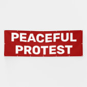 Bannière de protestation pacifique (Horizontal)