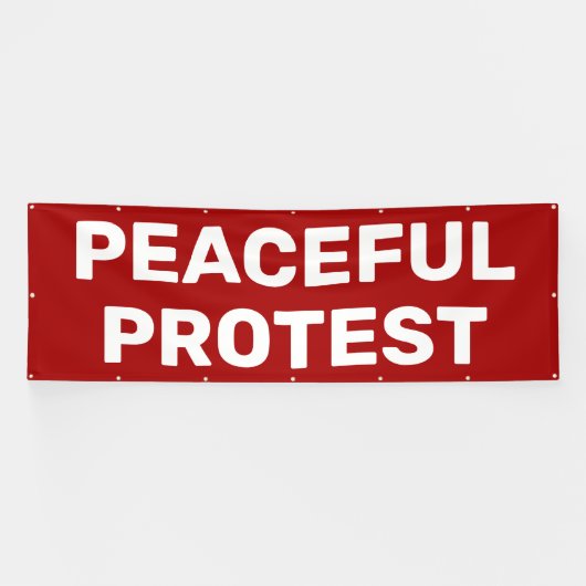 Bannière de protestation pacifique (Horizontal)