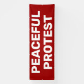 Bannière de protestation pacifique (Verticale)