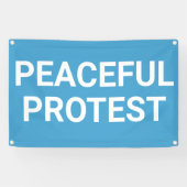 Bannière de protestation pacifique (Horizontal)