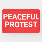 Bannière de protestation pacifique (Horizontal)